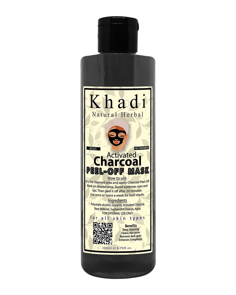 Khadi Natural Herbal Activated Cream Charcoal Peel Off Mask