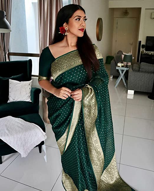 GREEN SILK SAREE 
