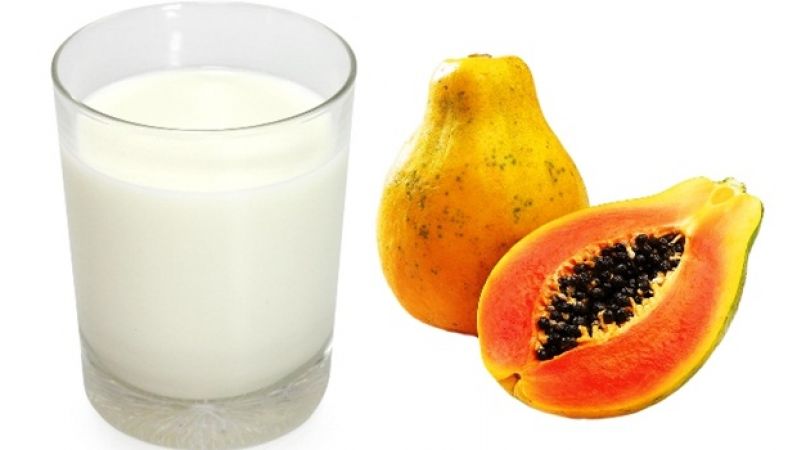 milk and papaya mask 