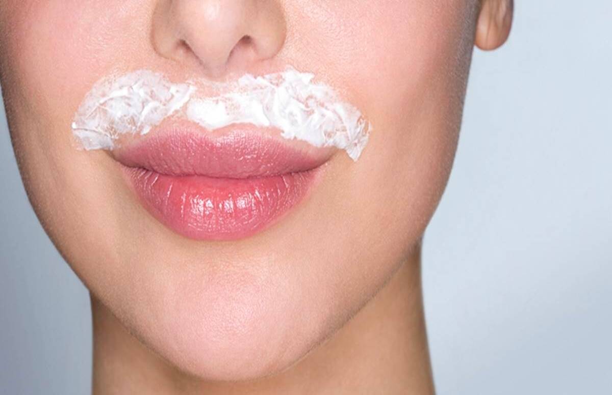 upper lips hair removal remedy
